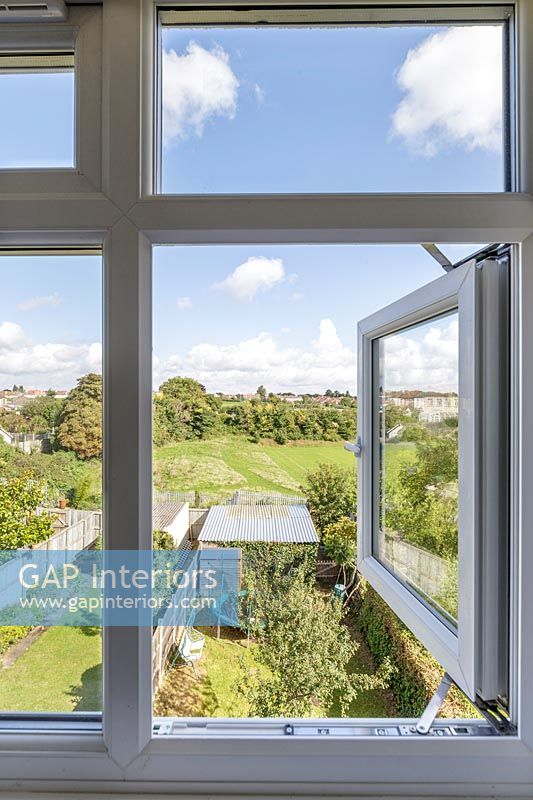 UPVC windows with view of garden 