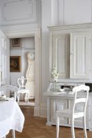 White dining room 