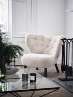 Soft white armchair