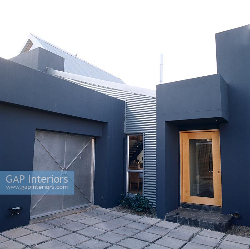 Gap Interiors Modern Home Facade With A Corrugated Iron