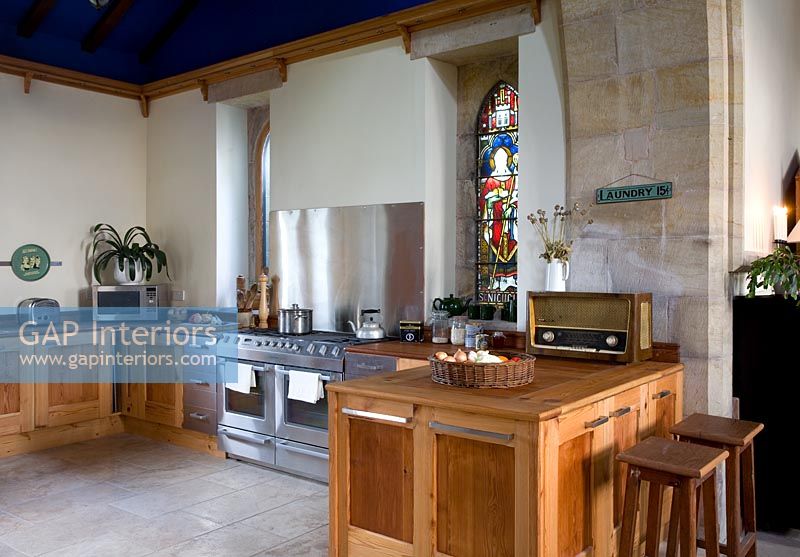 Classic kitchen of converted church