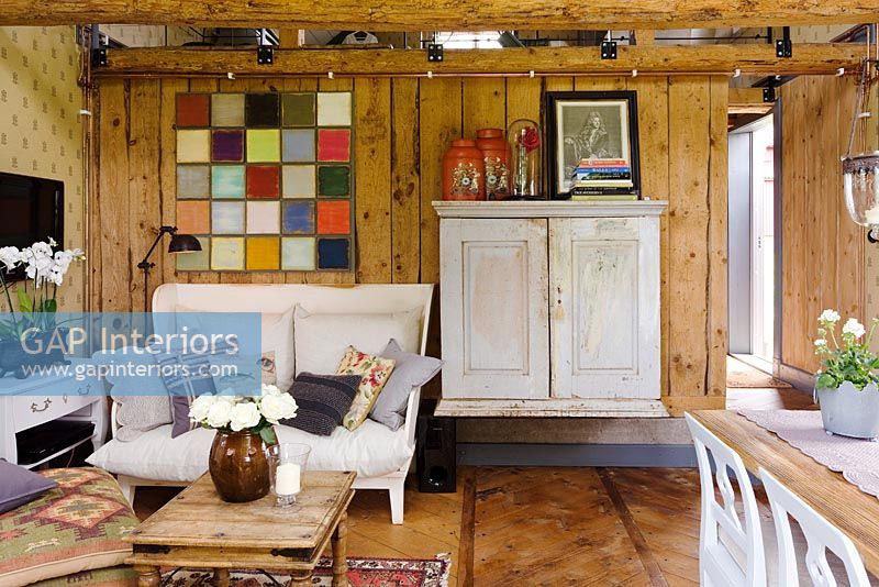 Rustic Scandinavian living room