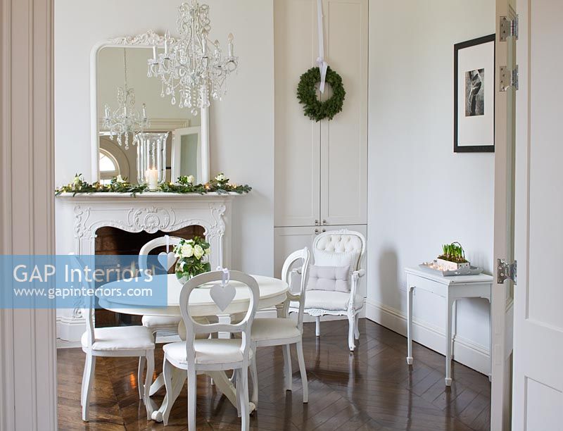 White dining room
