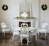 White dining room